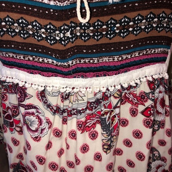 UMGEE SIZE LARGE BOHEMIAN MULTICOLORED DRESS EUC - Picture 2 of 6